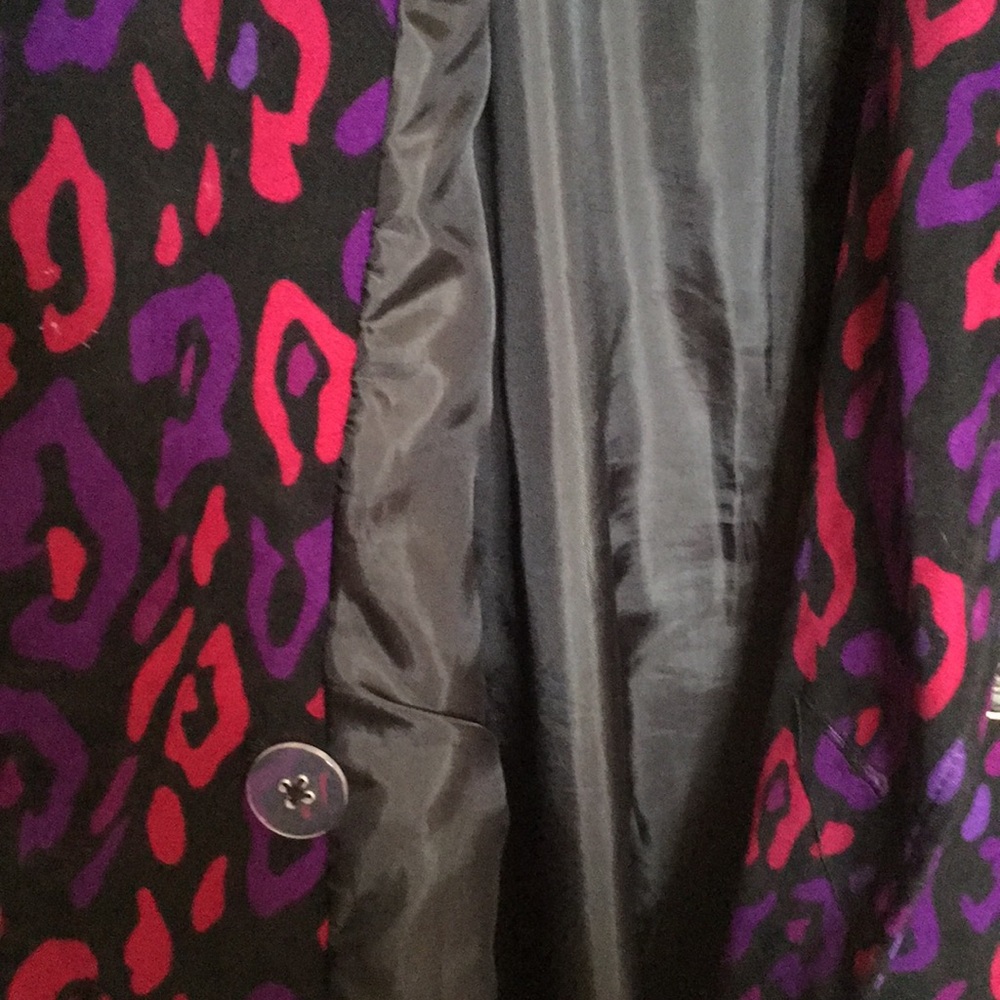 Bob Mackie Leopard Print Trench Coat SZ M - Picture 8 of 8